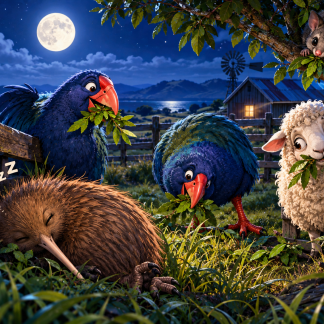 Classic Matte Paper  Poster Sleepy Kiwi