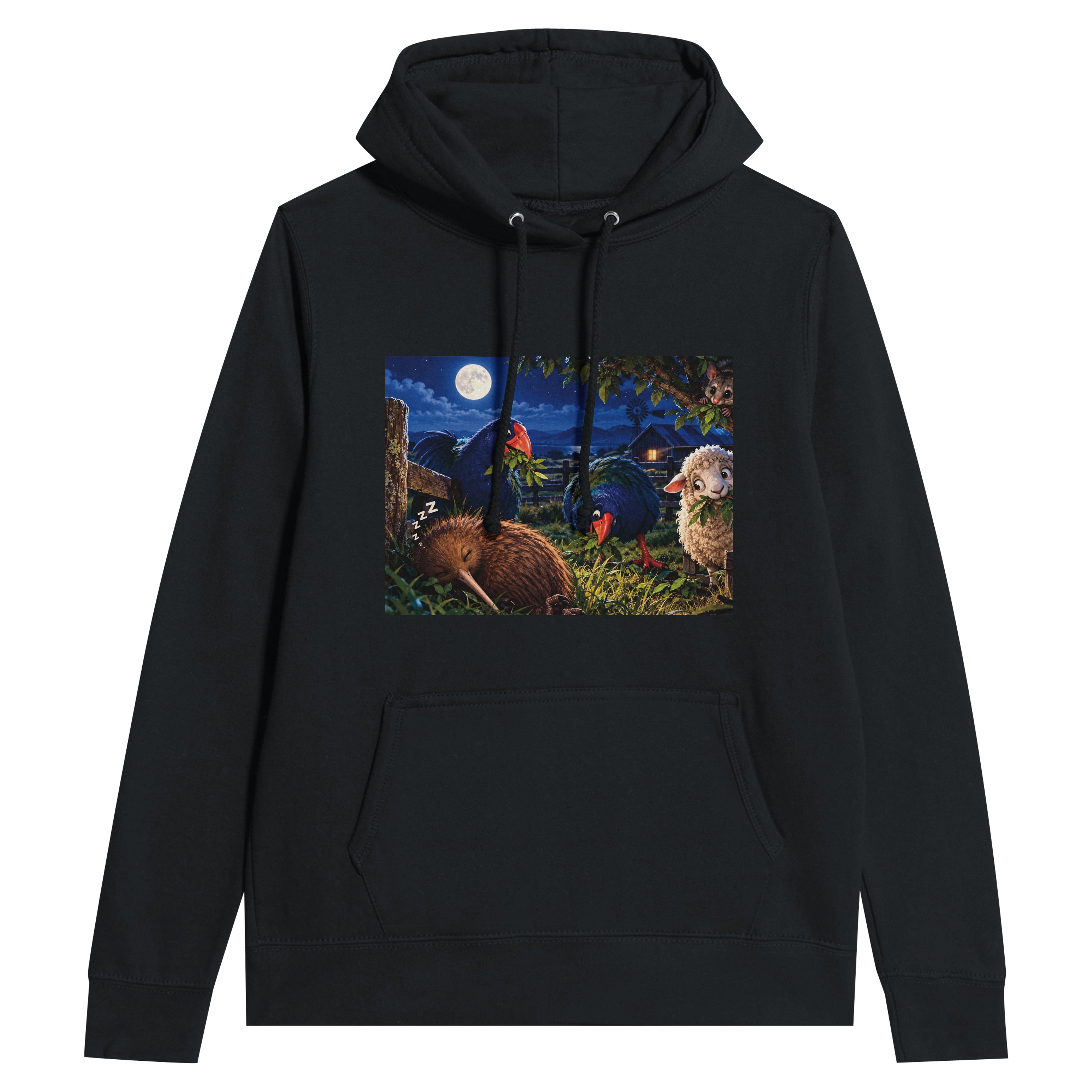 Premium Ladies Pullover Hoodie Black
